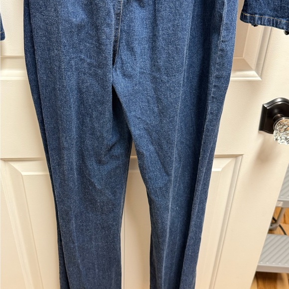 Vintage Forenza One Piece Jean Pantsuit Size 8 - Picture 8 of 8